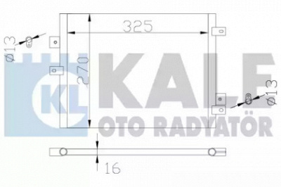 KALE OTO RADYATOR 342440 -  Конденсатор, кондиционер